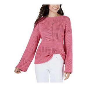 Style & Co. Womens Patchwork Stitch  Sweater